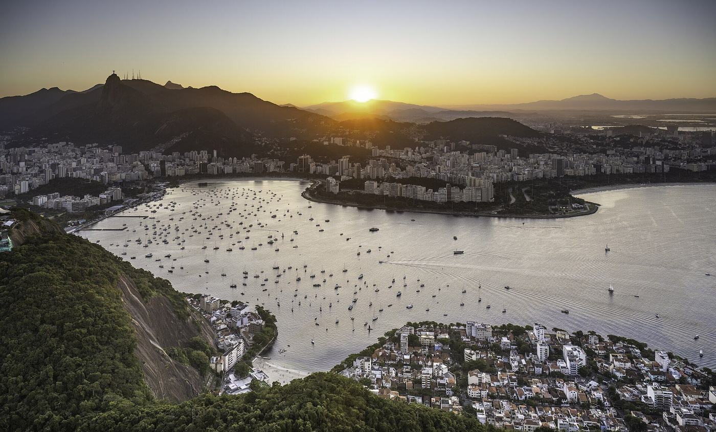 Bahia de Botafogo y el Cristo Redentor, Rio de Janeiro